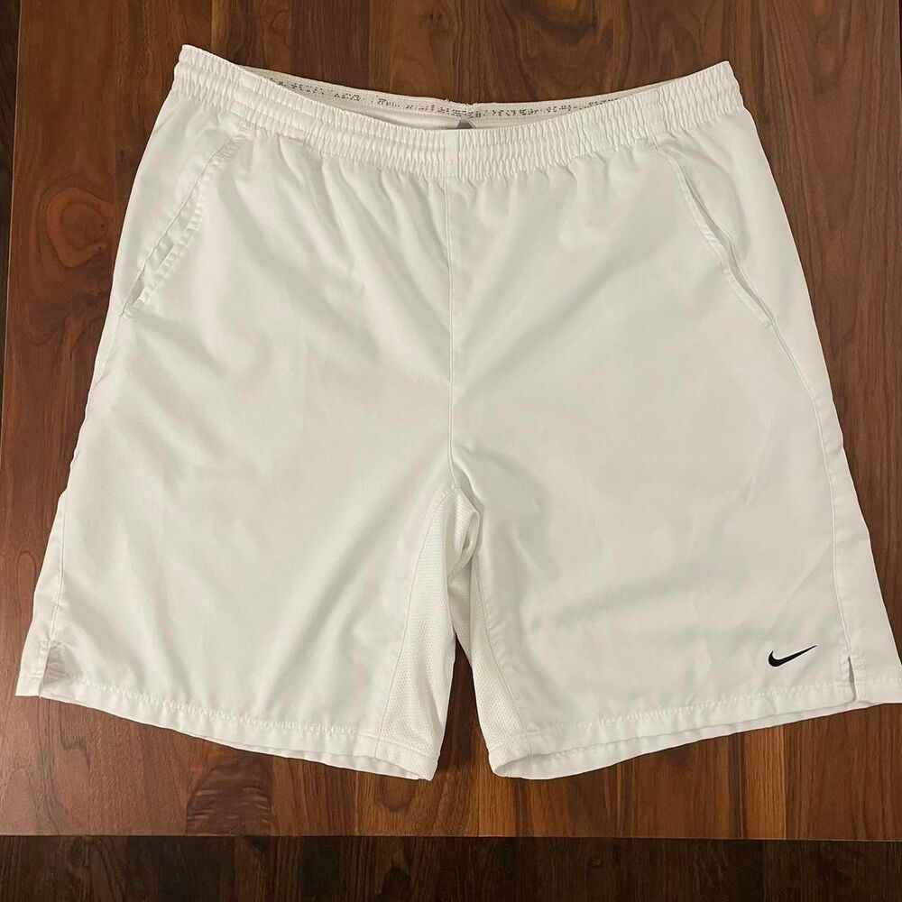 Nike Drifit White Lightweight Men's Shorts Running Lounge Medium